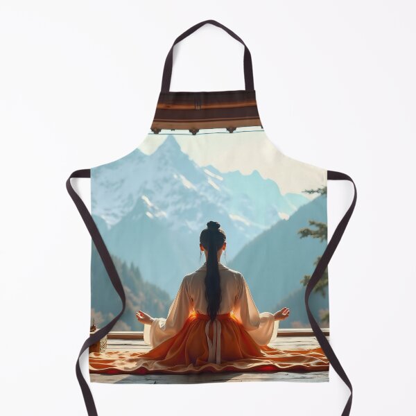 Item preview, Zen Meditation in the Mountains — Spiritual Serenity in Nature designed and sold by Schoenenwald — Art Japonais, Zen & Nature.