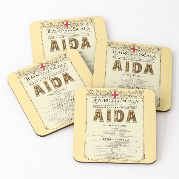 Item preview, Vintage-Style La Scala Aida Opera Poster designed and sold by travelwitheric.