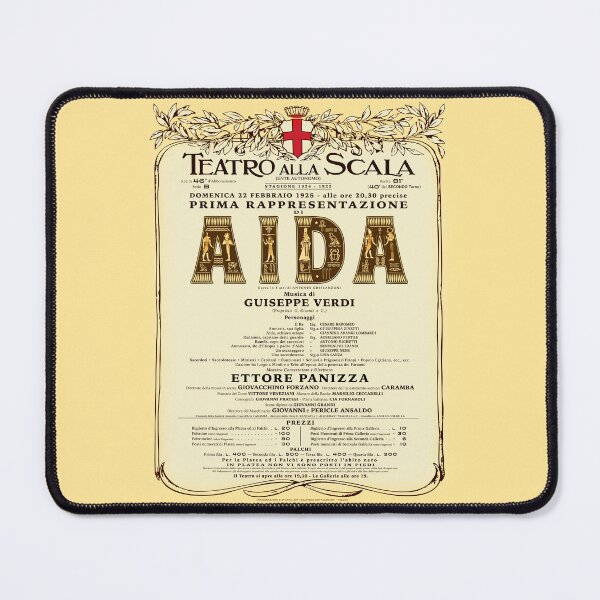 Item preview, Vintage-Style La Scala Aida Opera Poster designed and sold by travelwitheric.