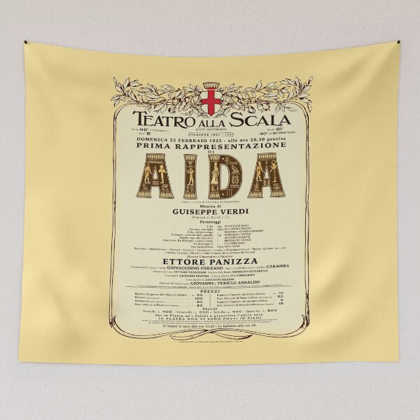 Item preview, Vintage-Style La Scala Aida Opera Poster designed and sold by travelwitheric.