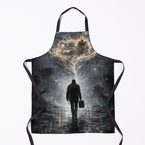Item preview, Between Darkness and Life – Psychological Fantasy Art designed and sold by KnitOfShadoF.