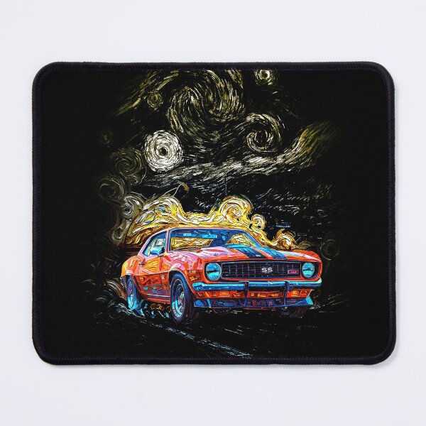 Item preview, 1969 Camaro SS Van Gogh Starry Night Muscle Car Art designed and sold by monodeepsamanta.