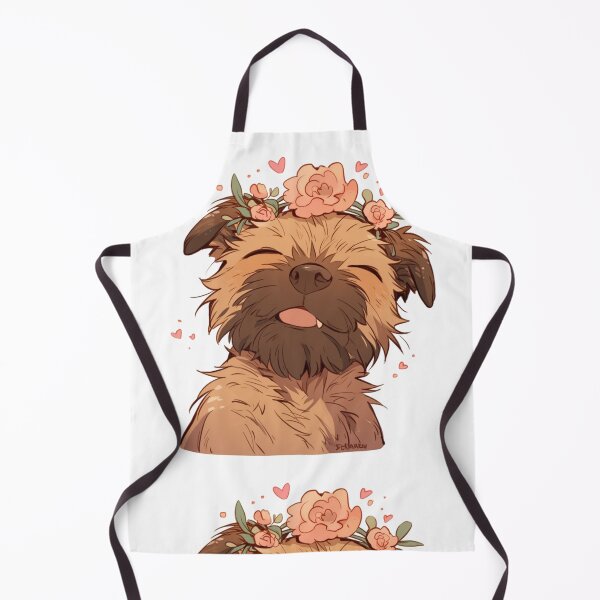 Item preview, Cute Border Terrier with flower crown designed and sold by MendaciousMina.