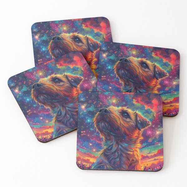 Item preview, Star gazing Border Terrier designed and sold by MendaciousMina.