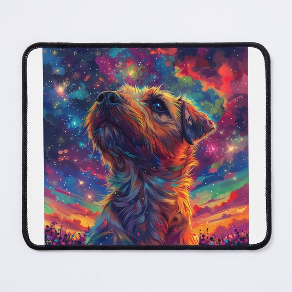 Item preview, Star gazing Border Terrier designed and sold by MendaciousMina.