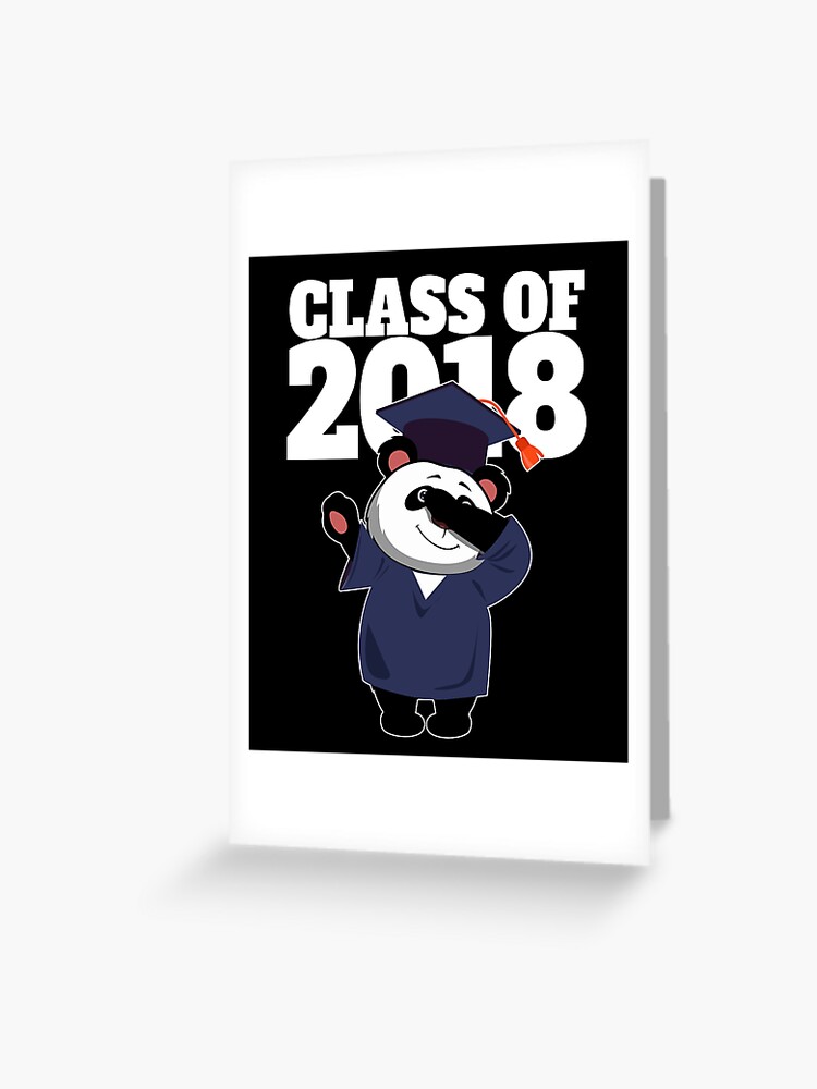 : Class of 2018 T-Shirt Graduation Gift Dabbing Panda Bear :  Clothing, Shoes & Jewelry