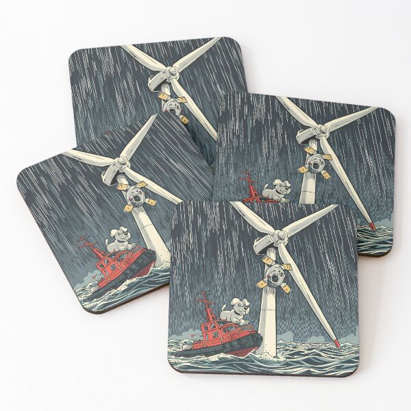 Item preview, The Goodest Boy: Funny Offshore Wind Farm CTV Comic Art designed and sold by MarineIndustry.