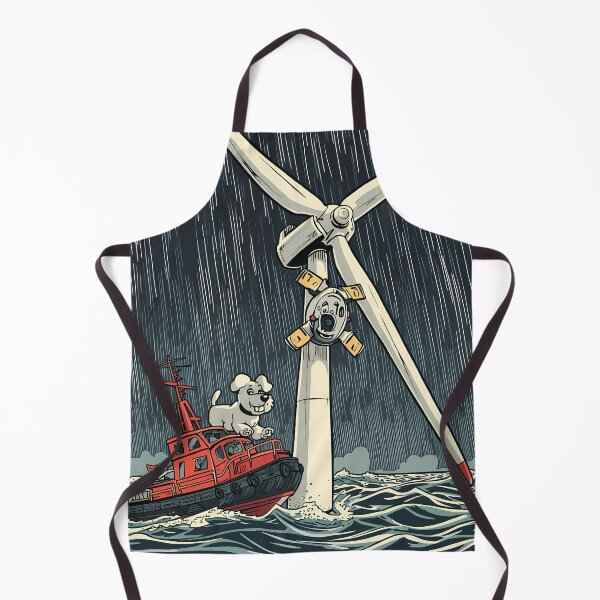 Item preview, The Goodest Boy: Funny Offshore Wind Farm CTV Comic Art designed and sold by MarineIndustry.
