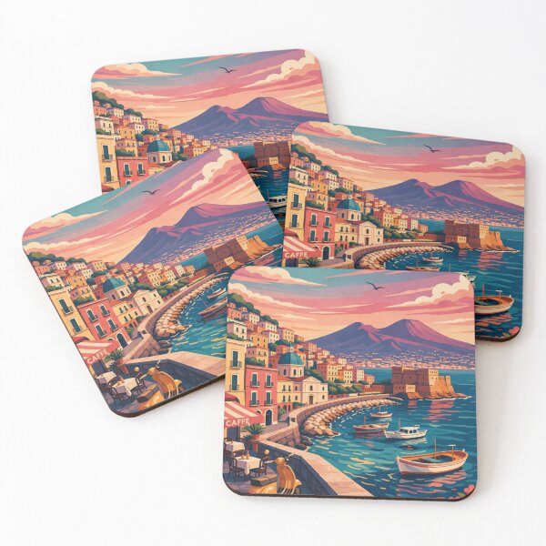 Item preview, Naples Italy Summer Travel Poster designed and sold by MatthewHeights.