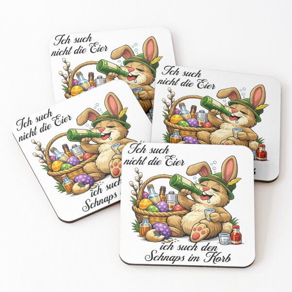 Item preview, Drunken Easter Bunny – Funny Party Easter Design designed and sold by CoolContent Factory.