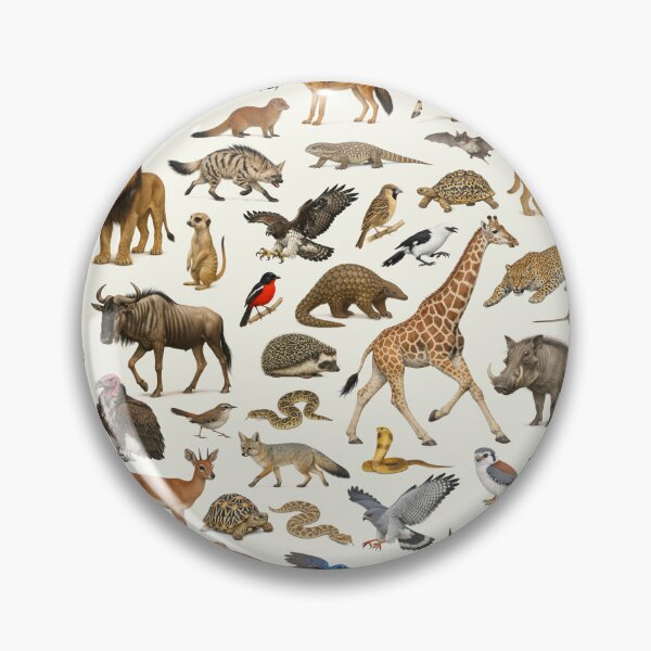 Item preview, Animals of the Kalahari Desert Retro Style Identification Chart designed and sold by kakarikihill.