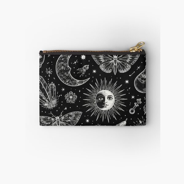 Item preview, Celestial Witch Aesthetic Pattern – Moon, Moths & Mystic Symbols Design designed and sold by Inkae Studio.