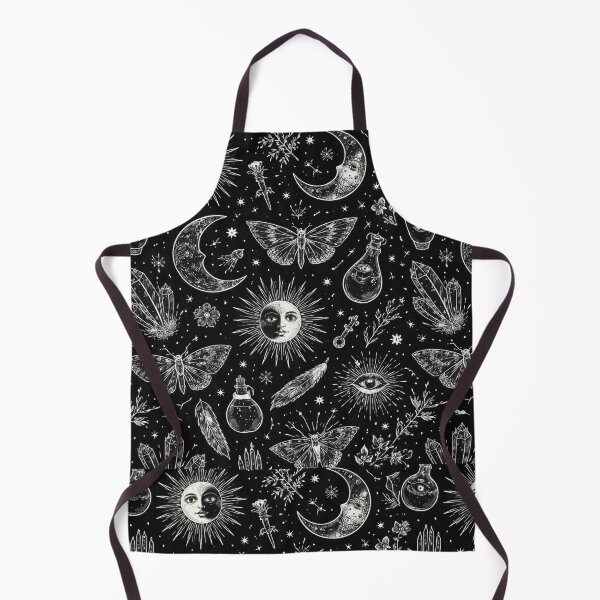 Item preview, Celestial Witch Aesthetic Pattern – Moon, Moths & Mystic Symbols Design designed and sold by Inkae Studio.