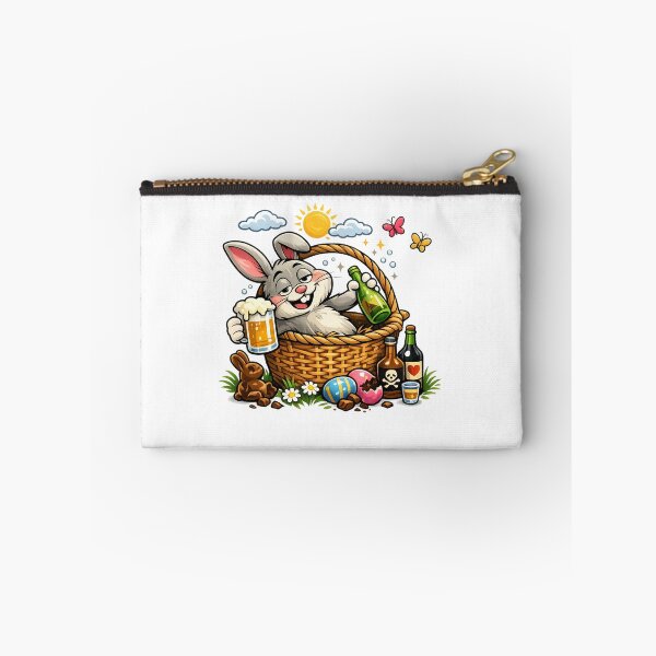 Item preview, Drunken Easter bunny in an empty Easter basket – Funny Easter party T-shirt design with beer & eggs designed and sold by CoolContent Factory.