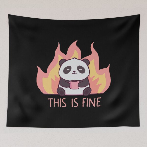 Item preview, Panda This is Fine designed and sold by Gkinoki.