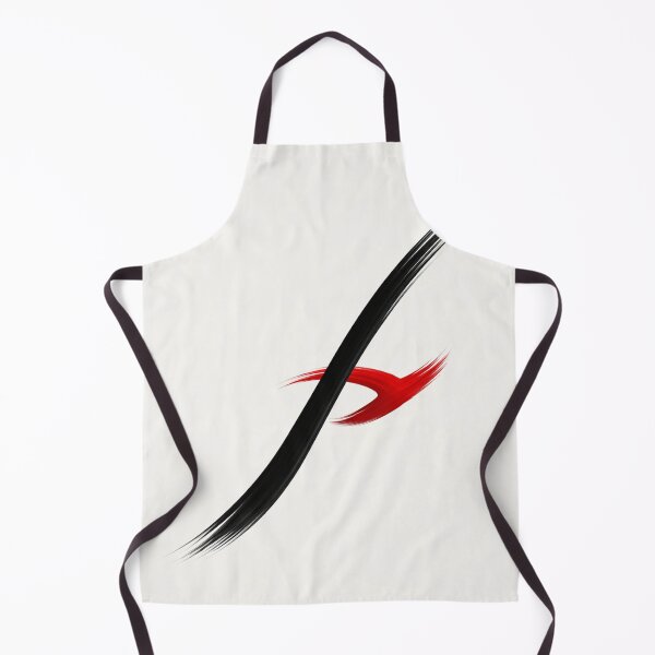 Item preview, Minimalist Dual Stroke Art – Black and Red Abstract Zen Brush Painting designed and sold by DrizzyV.