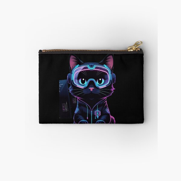 Item preview, Cyberpunk Hacker Cat Art designed and sold by PaulyTechStudio.