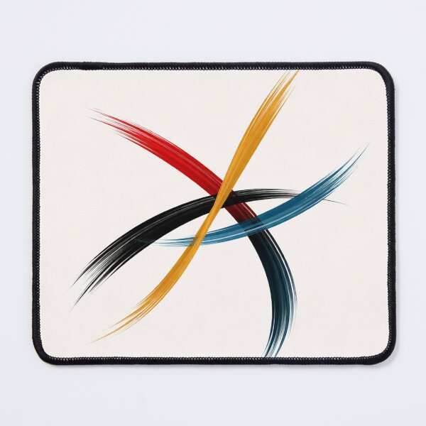 Item preview, Four Stroke Abstract Burst – Colorful Minimalist Modern Brush Design designed and sold by DrizzyV.