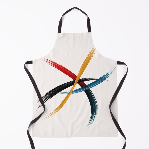 Item preview, Four Stroke Abstract Burst – Colorful Minimalist Modern Brush Design designed and sold by DrizzyV.