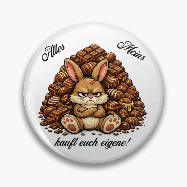 Item preview, Grumpy chocolate bunny – Sweet Easter design for chocolate lovers designed and sold by CoolContent Factory.