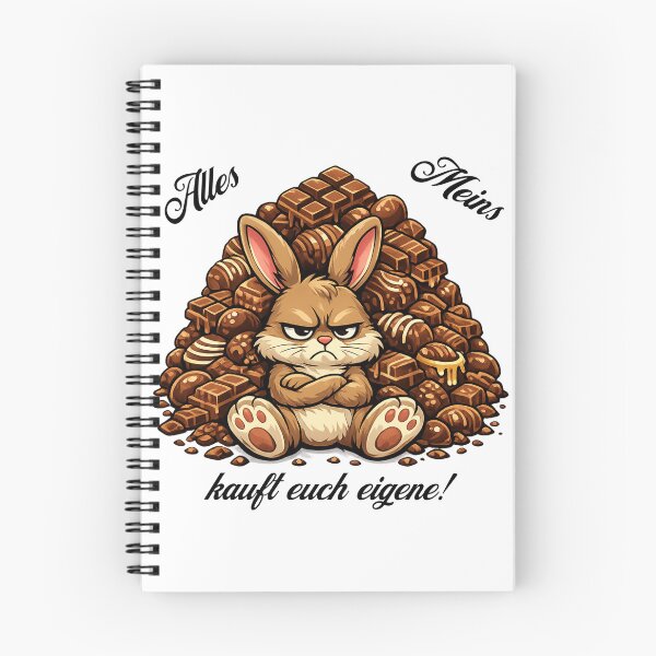 Item preview, Grumpy chocolate bunny – Sweet Easter design for chocolate lovers designed and sold by CoolContent Factory.