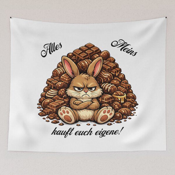 Item preview, Grumpy chocolate bunny – Sweet Easter design for chocolate lovers designed and sold by CoolContent Factory.