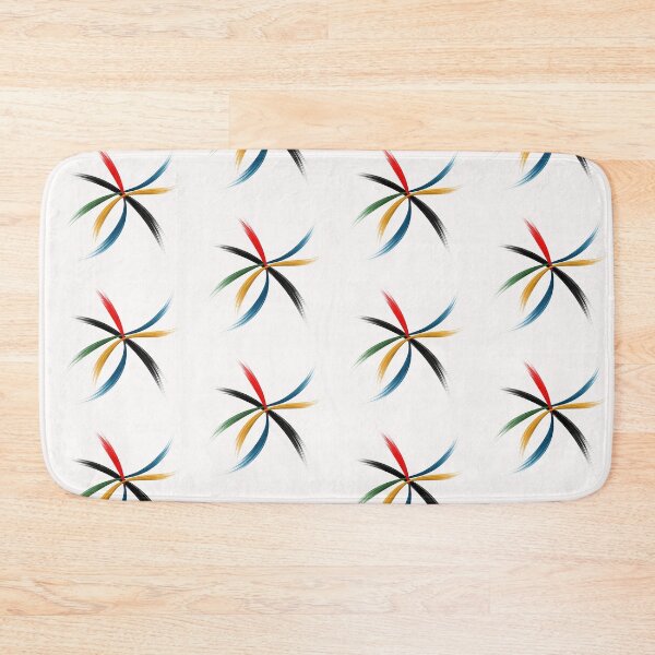 Item preview, Five Stroke Harmony – Modern Abstract Minimalist Brush Artwork designed and sold by DrizzyV.