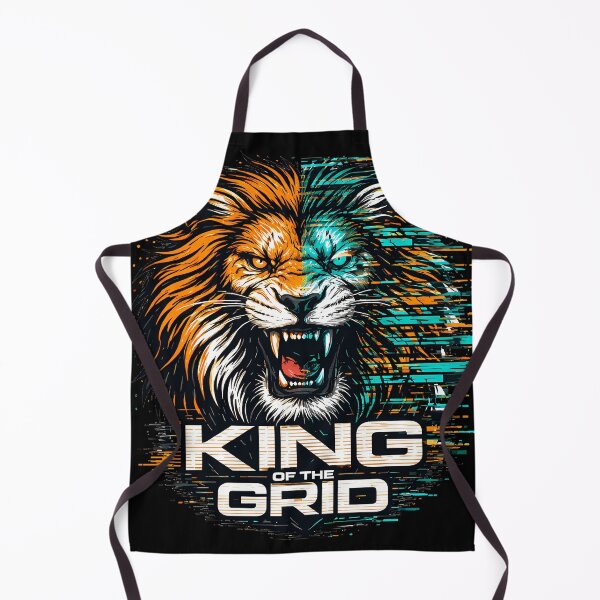Item preview, Glitch Lion King of the Grid Cyberpunk Gaming E-Sports Streetwear designed and sold by etuvibes.