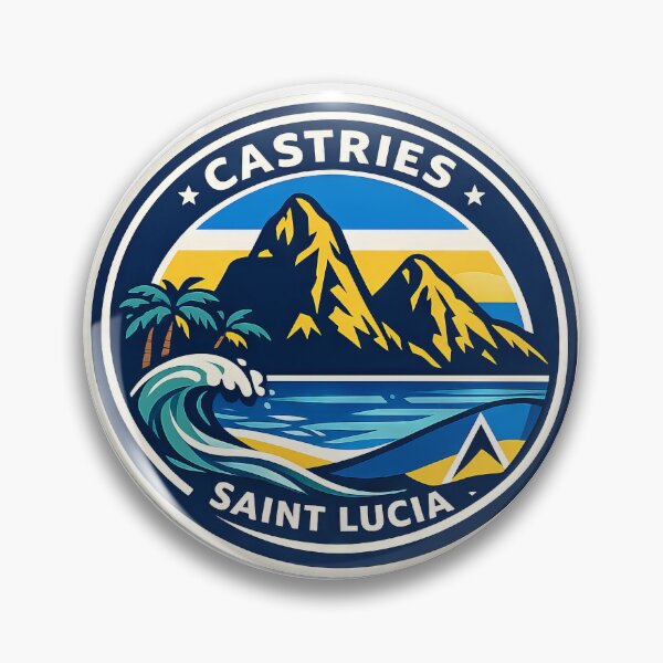 Item preview, Castries Saint Lucia Tropical Splash designed and sold by scicilysimonee.