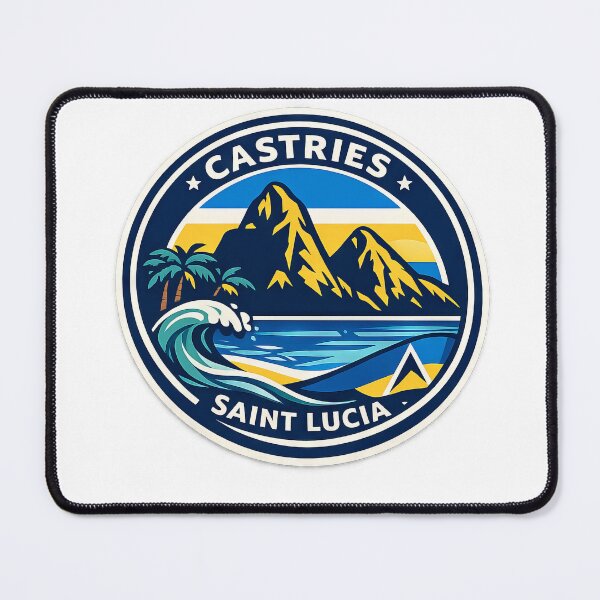Item preview, Castries Saint Lucia Tropical Splash designed and sold by scicilysimonee.