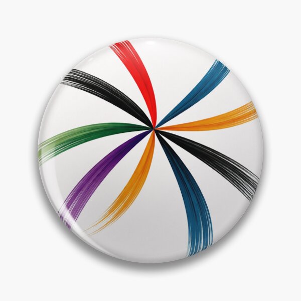 Item preview, Six Stroke Radial Abstract – Vibrant Minimalist Modern Art Design designed and sold by DrizzyV.