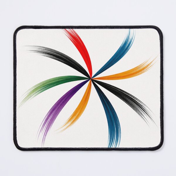 Item preview, Six Stroke Radial Abstract – Vibrant Minimalist Modern Art Design designed and sold by DrizzyV.