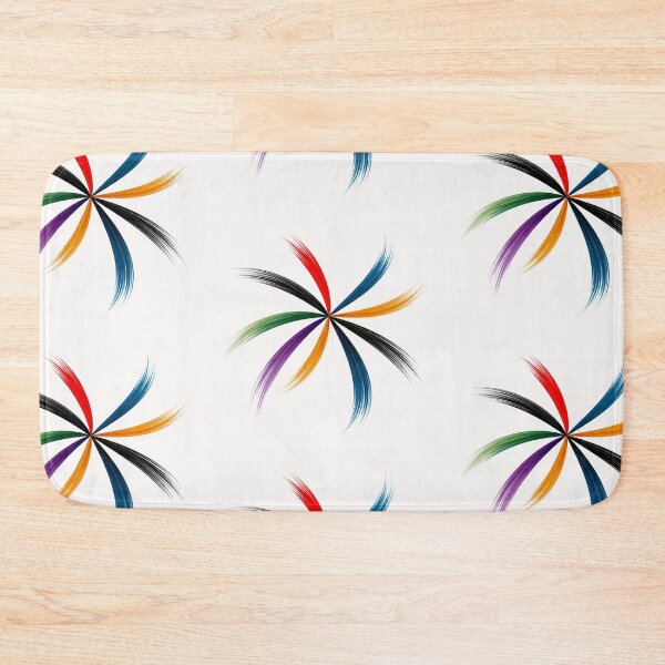 Item preview, Six Stroke Radial Abstract – Vibrant Minimalist Modern Art Design designed and sold by DrizzyV.