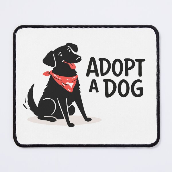 Item preview, Adopt a Dog – Minimalist Rescue Dog Illustration designed and sold by KiwyStudio.