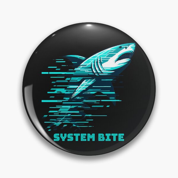 Item preview, Cyber Shark System Bite – Digital Glitch Art – Futuristic Neon Tech designed and sold by Phetuvov.