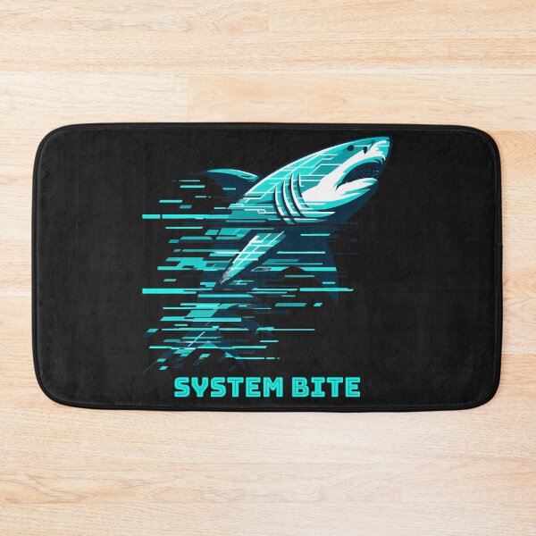 Item preview, Cyber Shark System Bite – Digital Glitch Art – Futuristic Neon Tech designed and sold by Phetuvov.