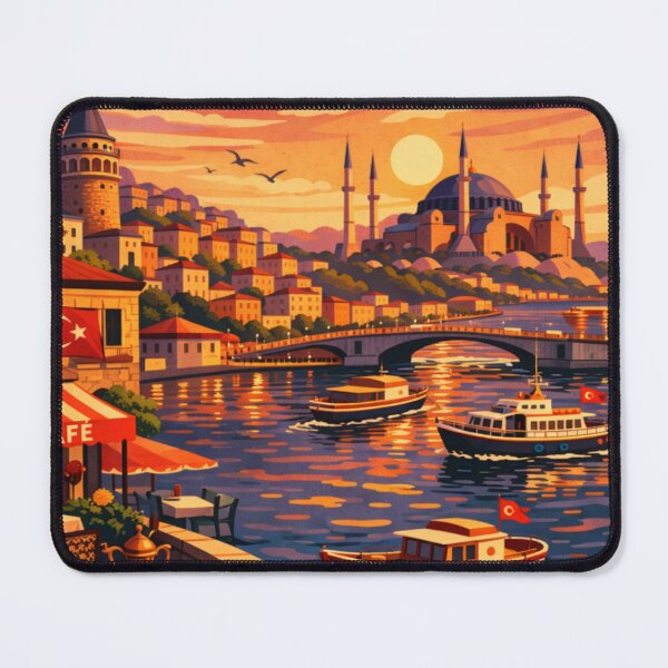 Item preview, Istanbul Sunset Travel Poster designed and sold by MatthewHeights.