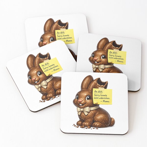Item preview, The nibbled chocolate bunny – Funny Easter T-shirt about mom's sweet temptation designed and sold by CoolContent Factory.