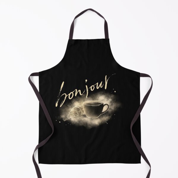 Item preview, Bonjour Coffee Aesthetic – French Cafe Croissant Design designed and sold by LoppiPrintShop.