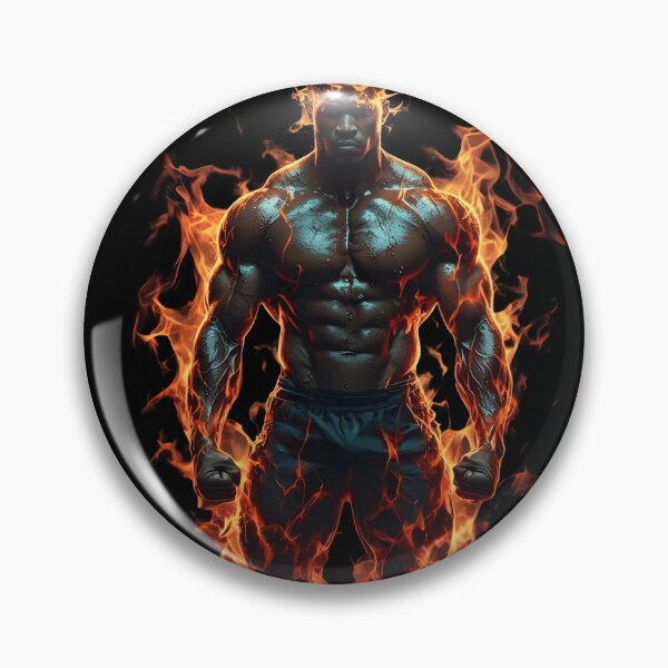 Item preview, Beast Mode On - Flaming Muscle Bodybuilder designed and sold by MouradStudio.
