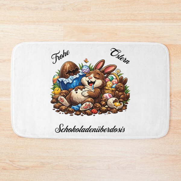 Item preview, Funny Easter bunny in a chocolate coma – Sweet Easter design for chocolate fans designed and sold by CoolContent Factory.