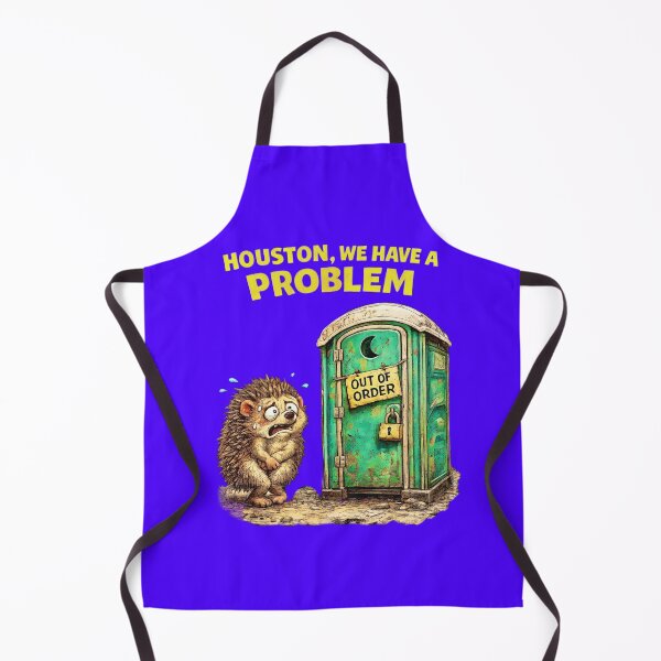 Item preview, Hedgehog Porta Potty Houston We Have a Problem Sticker – Funny Bathroom Emergency Animal Art designed and sold by Felixuss.