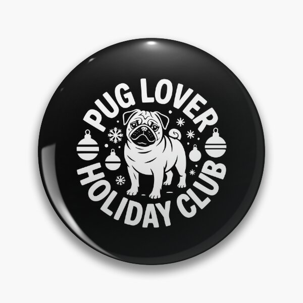 Item preview, Pug Lover Holiday Club designed and sold by theartfulaspie.