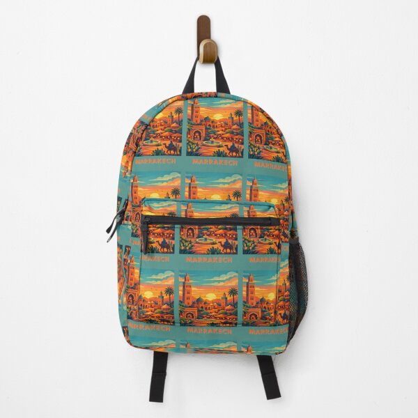 Item preview, Marrakech Morocco Sunset Travel Poster designed and sold by MatthewHeights.