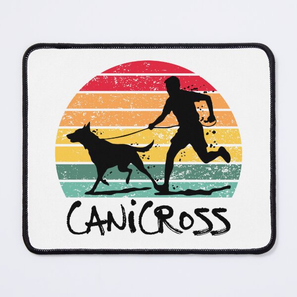 Item preview, Canicross Sunset Run – Running with Dog Retro Style designed and sold by ArcticFoxStudio.