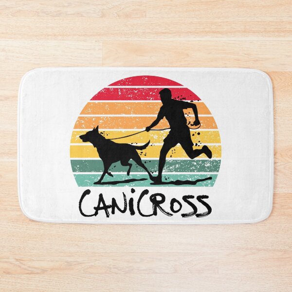 Item preview, Canicross Sunset Run – Running with Dog Retro Style designed and sold by ArcticFoxStudio.