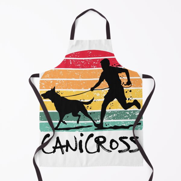 Item preview, Canicross Sunset Run – Running with Dog Retro Style designed and sold by ArcticFoxStudio.