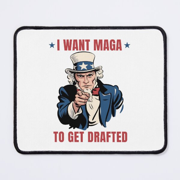 Item preview, Uncle Sam I Want Maga To Get Drafted Vintage designed and sold by EthosWear.