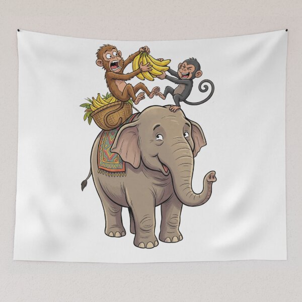 Item preview, mischievous monkey designed and sold by PP&RAINBOW SHOP.