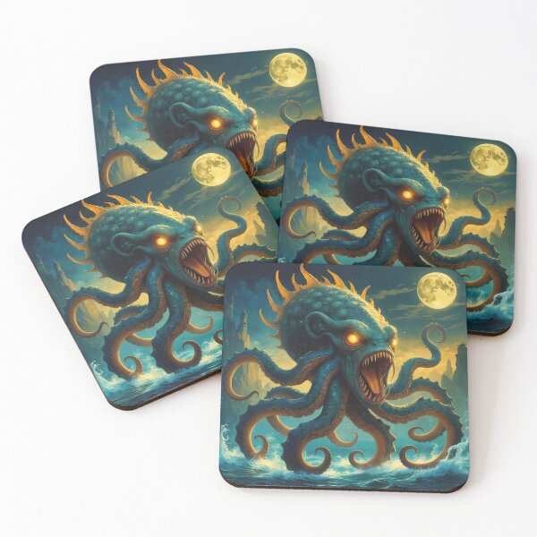 Item preview, Kraken - Mythical Sea Octopus Art designed and sold by Lucid Dream Pixel.